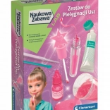 distracție științifică – set cosmetic balsam și luciu de buze CLEMENTONI (versiune poloneză)