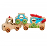 Lucy & Leo primul meu camion – puzzle din lemn pentru cei mai mici