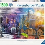 Puzzle 1500 piese Ravensburger – New York vara și iarna