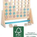 Joc din lemn Patru la rând XXL