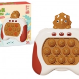 Joc senzorial triceratops Pop It cu lumini și sunete, maro