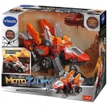 VTech Motozaur Stegozaur Lutor – jucărie interactivă 2‑în‑1 dinozaur și buggy