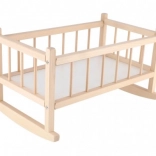 Leagăn din lemn pentru păpuși