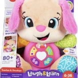 Căţeluşa interactivă de pluș FISHER-PRICE Laugh & Learn Smart Stages, multilingvă