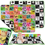 Humbi covoraș educațional din spumă, dublu-față, tablă de șah, alfabet polonez și cifre 180 × 150 × 1,5 cm