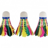 Coșulețe de badminton din pene colorate 3 buc