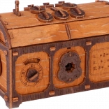 Cutia Cu Comoara Escape Room puzzle 3D din lemn