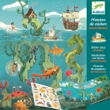 Poveste cu autocolante repoziționabile Aventuri Subacvatice