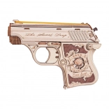 Puzzle 3D din lemn Mini pistol Justice Guard