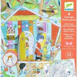 Cărți de colorat dezvăluitoare Nina și cortul ei de joacă