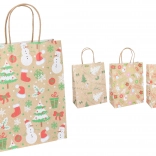 Pungă cadou M Crăciun 21 × 27 × 11 cm