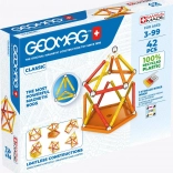 GEOMAG set magnetic de construcție din material reciclat, 42 piese