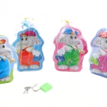 Puşculiţă metalică elefant cu lacăt