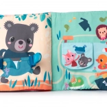 Lilliputiens - cărțulie textilă Învățăm să îmbrăcăm cățelul Jules