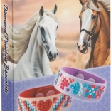 moxy pictură cu diamante – set pentru realizarea brățărilor colecția horse (2 buc)