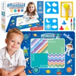 Woopie covoraș de desen cu apă XXL 100 × 80 cm – spațiu, albastru