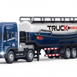 Cap tractor cisternă din metal cu efecte luminoase și sonore 40 cm