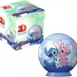 Puzzleball 3D DISNEY Stitch și Angel 54 piese