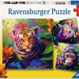 Puzzle Pui din junglă de la Ravensburger 3x49 piese