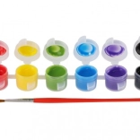 Creatoys vopsele pentru textile 12 culori cu pensulă