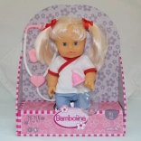 Păpușa Nena 36 cm doctoriță cu stetoscop și biberon