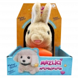 Iepuraș de pluș interactiv cu morcov