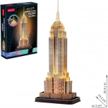 Puzzle 3D luminos Empire State Building ediția de noapte 37 piese