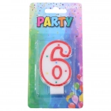 Lumânare de petrecere pentru tort - numărul 6