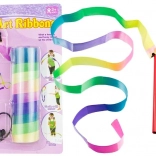 Panglică de dans curcubeu pentru gimnastică ritmică 121 cm