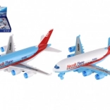 avion personal din plastic cu mecanism inerțial 16 cm – set de 6 bucăți, 2 culori