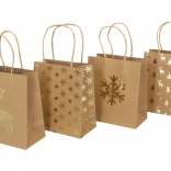 Pungă cadou mică Crăciun 18x21x10 cm