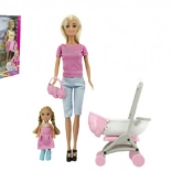 Set de păpuși Anlily cu cărucior și accesorii