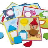 Puzzle din lemn DETOA pentru copii de la 2 ani