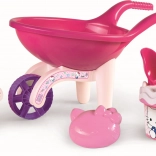 Roabă Androni HELLO KITTY cu set pentru nisip, mare