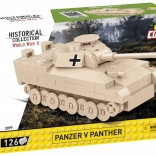 Set de construcție COBI Panzer V Panther 1:72 – mini tanc, 126 de piese