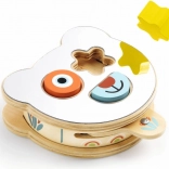 Djeco ursuleț cu piese de încastrat – inserție din lemn pentru cei mai mici