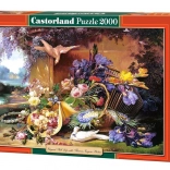 Puzzle 2000 de piese – Natură statică elegantă cu flori, Eugene Bidau
