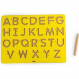 Tăbliță grafomotorie din lemn VIGA – litere mari