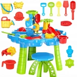 Masa cu apă Woopie 2în1 loc de joacă cu nisip și scaun parc acvatic cu delfin