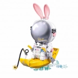 Set de construcție Pleyerid Moonship – iepuraș astronaut pe navă