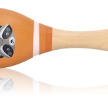 Maraca din lemn pentru copii cu raton