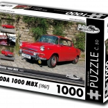 Puzzle Retro-auto Škoda 1000 MBX (1967) – 1000 piese