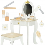 Toaletă din lemn pentru fetițe cu oglindă și accesorii lulilo bella