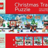 Puzzle de Crăciun tren LEGO 4×100 piese