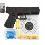 Pistol cu bile 20 cm cu bile de apă și gloanțe din spumă
