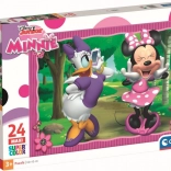puzzle minnie și daisy la plimbare maxi 24 piese