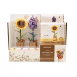 RoboTime stand cu flori Floarea-soarelui și Liliac