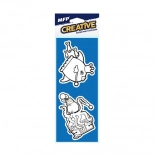 Pictură cu apă – autocolante din spumă, set 2 buc, mix de motive