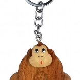Breloc din lemn Maimuță