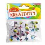 Ochi mobili colorați 12 mm